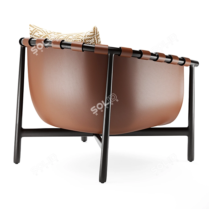 Luxury Fendi Cleo Armchair 3D model image 3