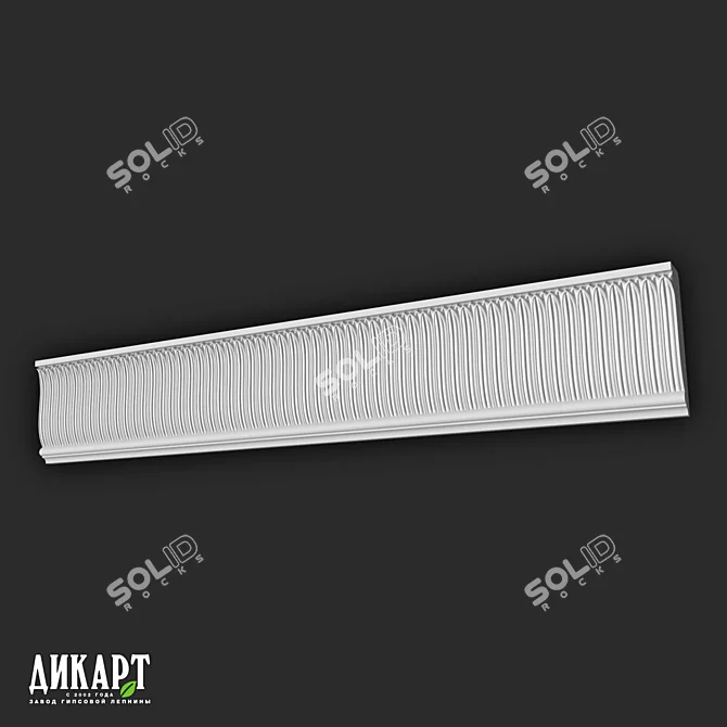 DIKART DK-400 161Hx46mm Ornamental Molding 3D model image 1