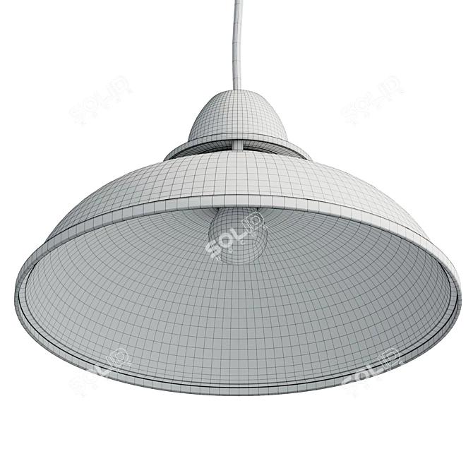 John Lewis Carmine Ceiling Shade, Easy-to-Fit 3D model image 3