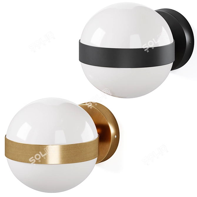 Elegant Anasol Wall Lamp 3D model image 1