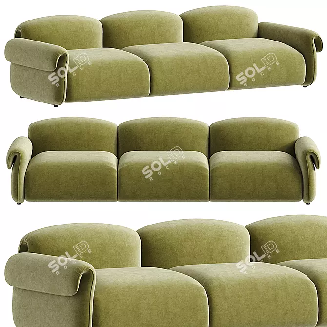 Modern Arina Sofa Set 3D model image 1