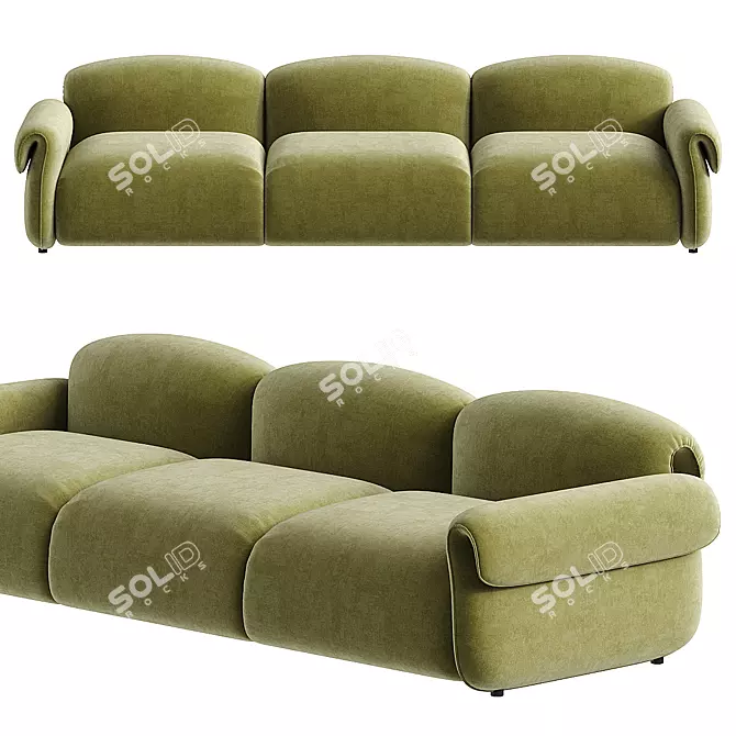 Modern Arina Sofa Set 3D model image 2