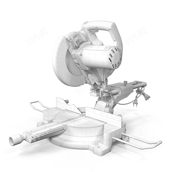 JET Compound Miter Saw 3D model image 8