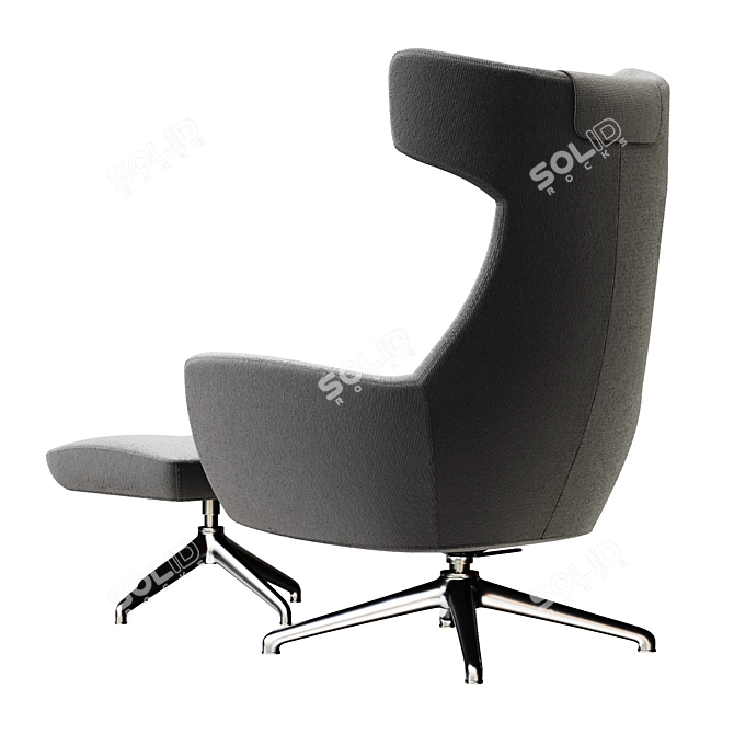 Modern Armchair with Elegance 3D model image 6