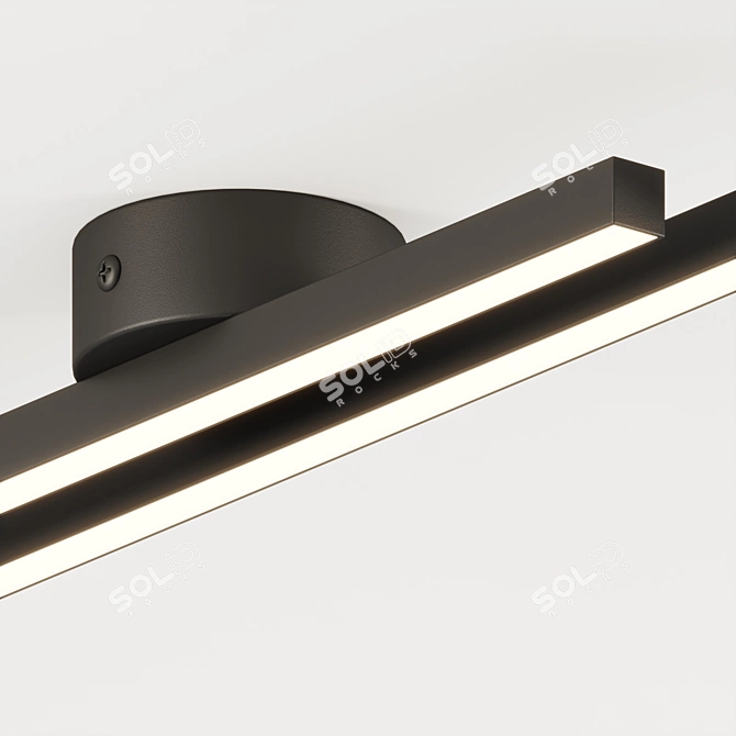  Scandinavian LED Ceiling Lamp 3D model image 3