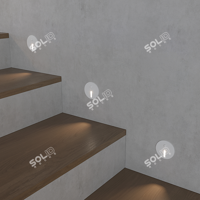 Motion Sensor LED Stair Light 3D model image 5