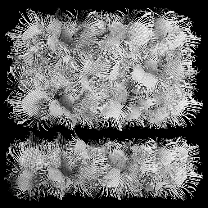 Tropical Eco Palm Leaf Decor 3D model image 6