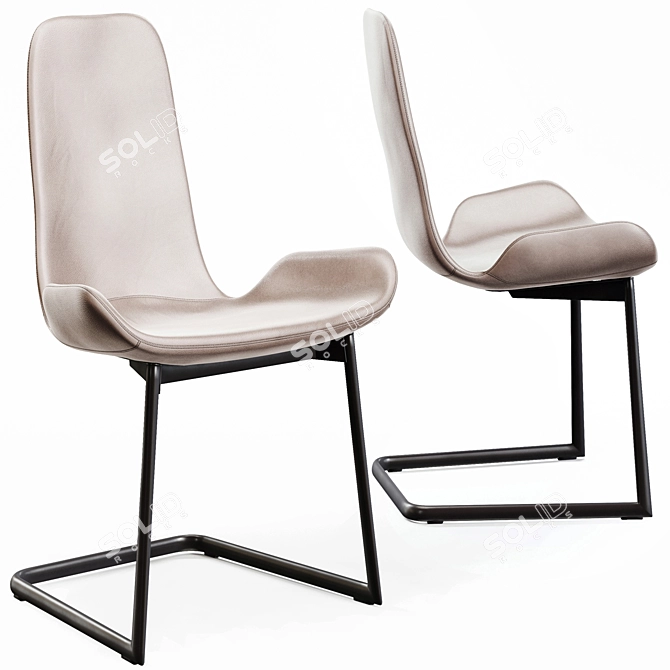 Modern Flamingo Chair by Cattelan Italia 3D model image 1