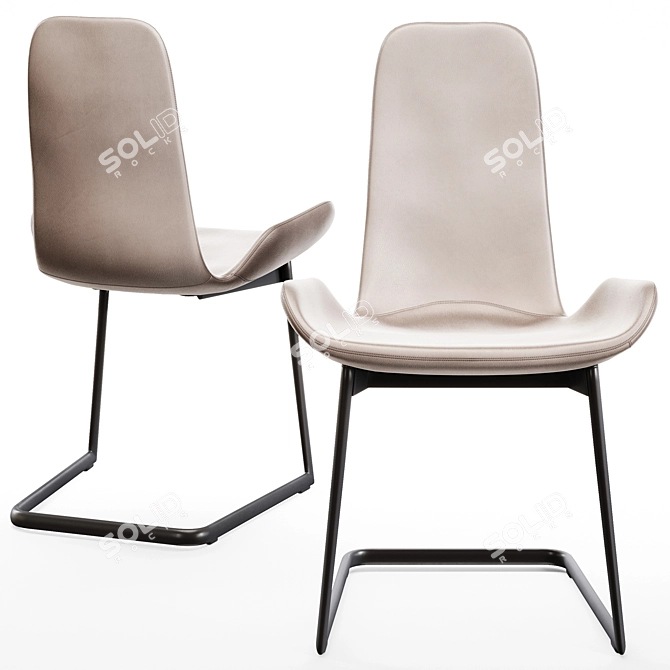 Modern Flamingo Chair by Cattelan Italia 3D model image 3