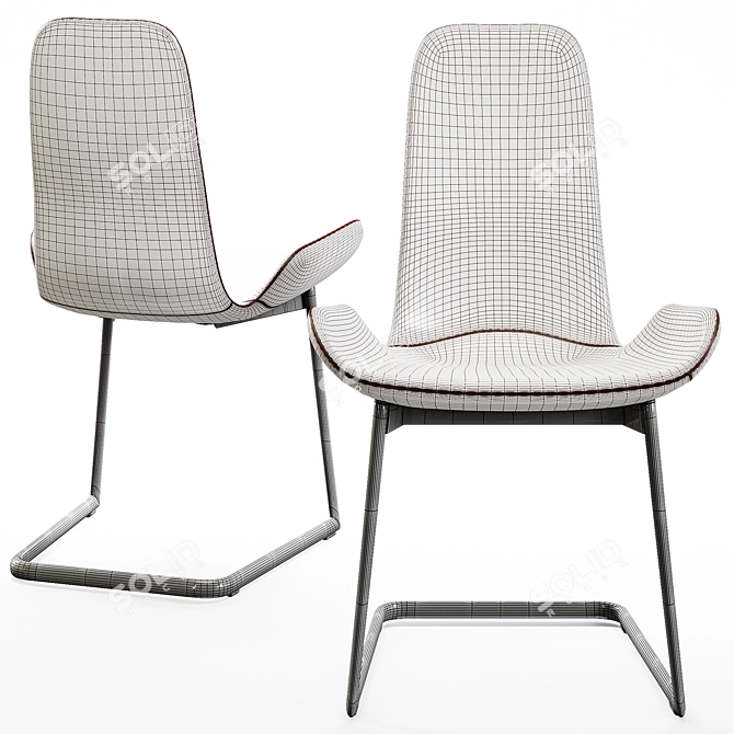 Modern Flamingo Chair by Cattelan Italia 3D model image 4