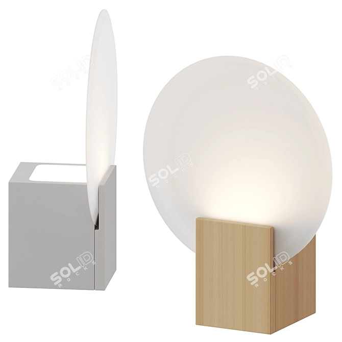 Modern Black Metal Wall Sconce 3D model image 2