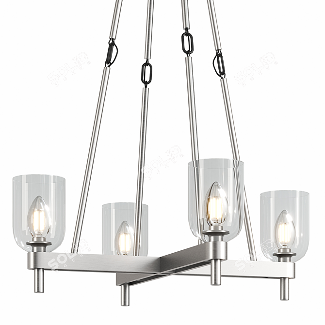 Modern Lucian Ceiling Light Fixture 3D model image 2