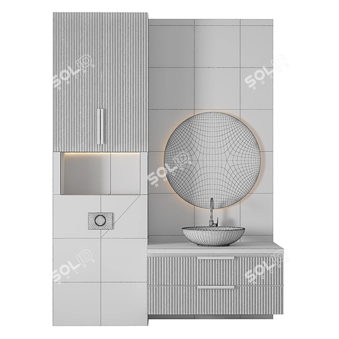 Luxury Bathroom 3D Model Kit 3D model image 2