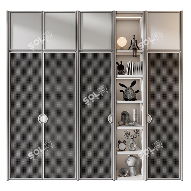 Custom-Made Wardrobe & Decor Compos. 3D model image 2