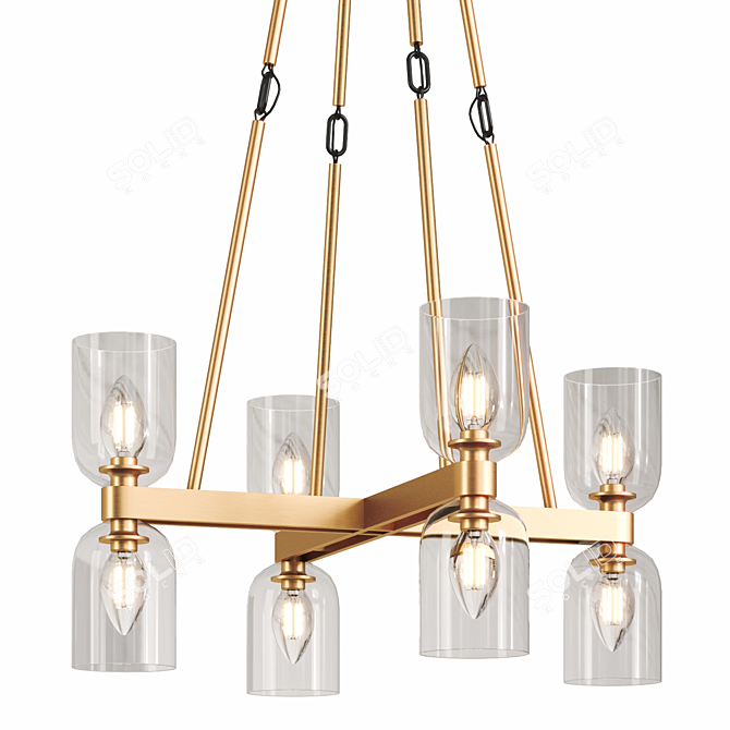 Contemporary Lucian Lighting Fixture 3D model image 4