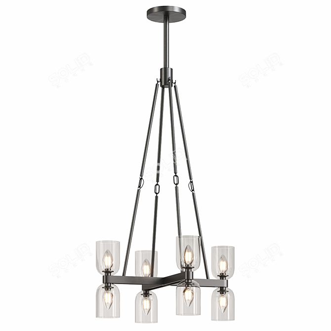 Contemporary Lucian Lighting Fixture 3D model image 5