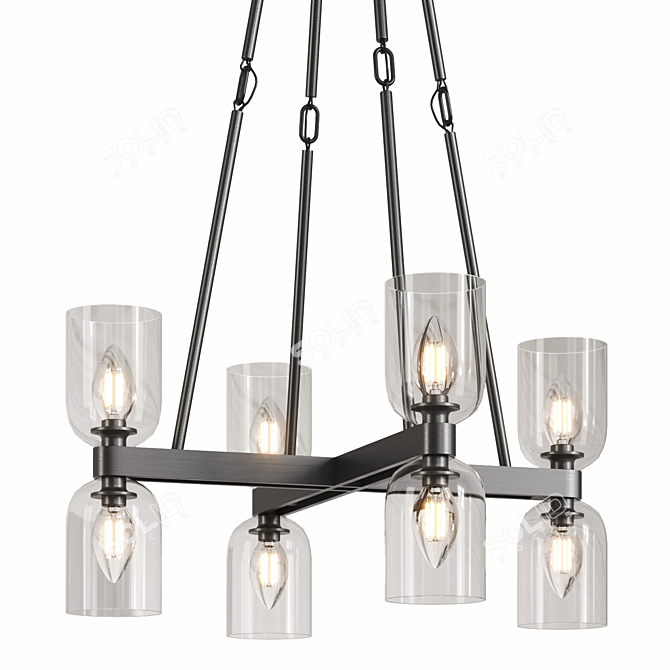 Contemporary Lucian Lighting Fixture 3D model image 6