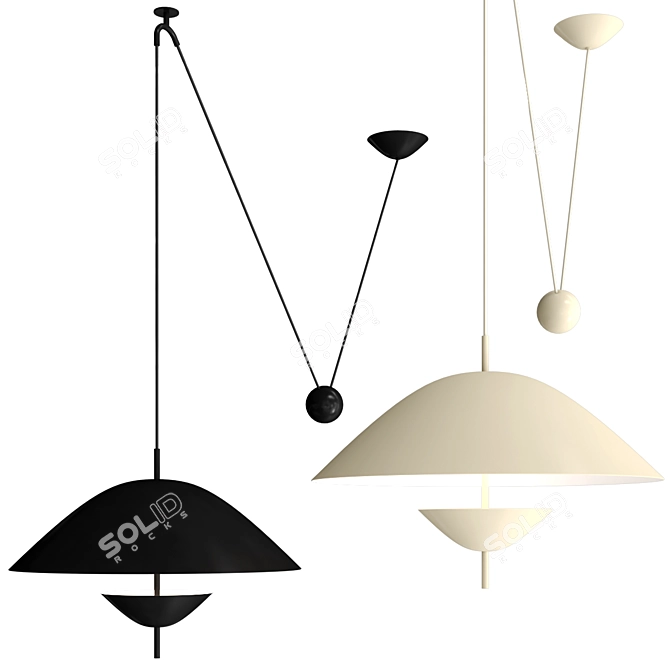 Ferm Living LOD Pendant 3D model image 2
