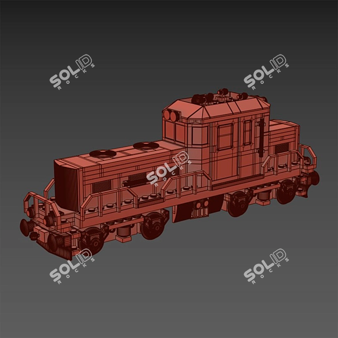 Lego Train Locomotive 80060 Model 3D model image 6