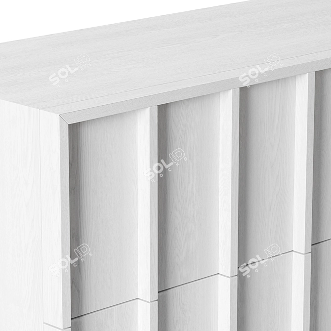 Crate&Barrel Banyan Turbosmooth Dresser 3D model image 2