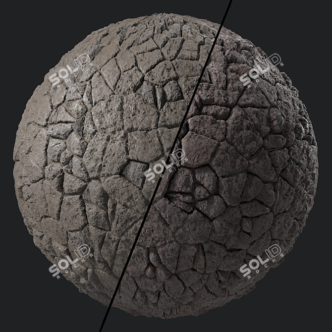 Rock Materials PBR Seamless Texture 3D model image 1