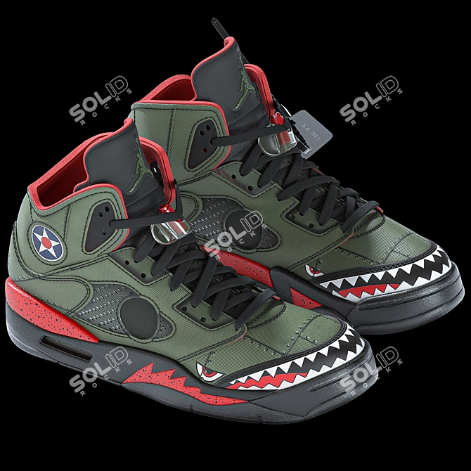 Off-White Military Monster Sneaker Model 3D model image 2