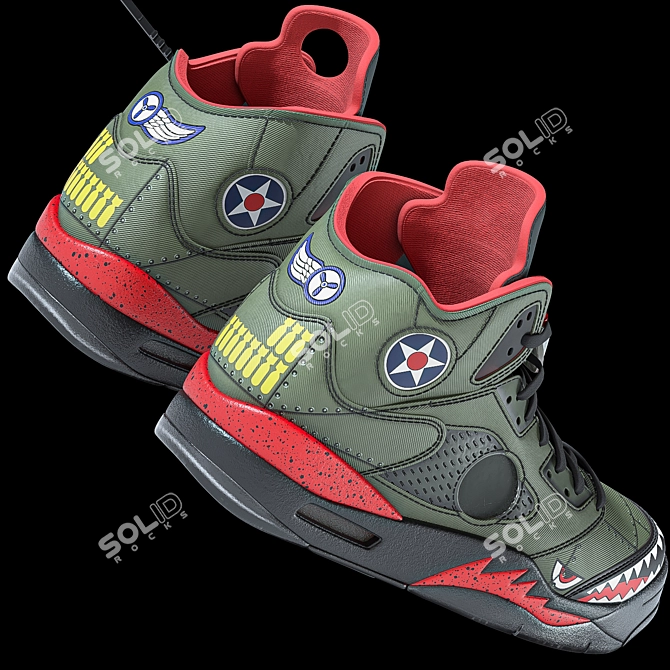 Off-White Military Monster Sneaker Model 3D model image 3