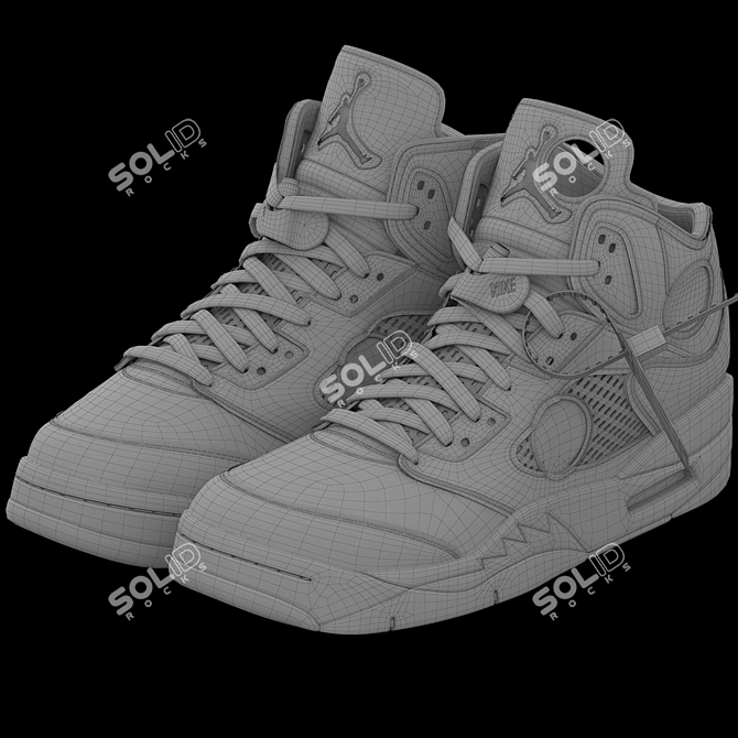 Off-White Military Monster Sneaker Model 3D model image 8