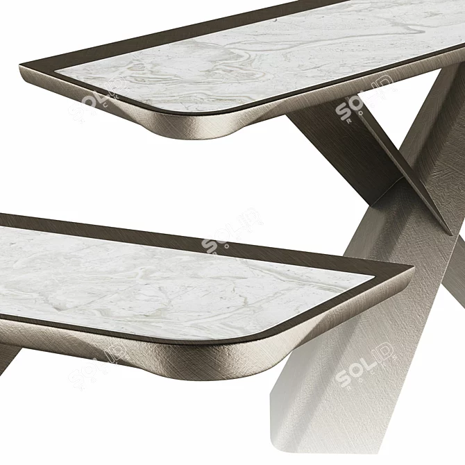 Elegant Keramik Console, Functional Stand 3D model image 2