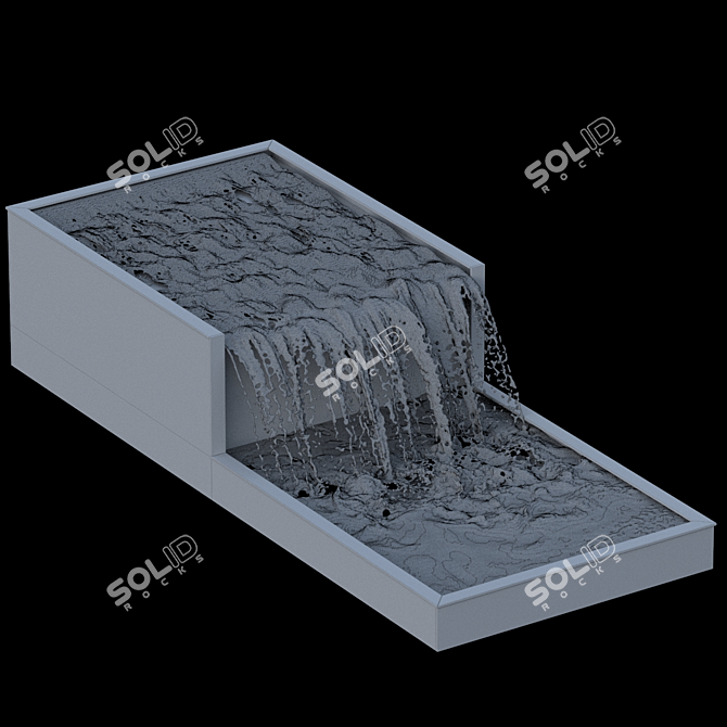 Serenity Falls Water Feature 3D model image 2