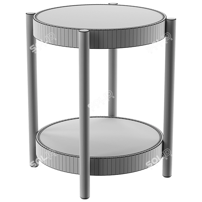  Modern Corona Side Table 460mm 3D model image 3