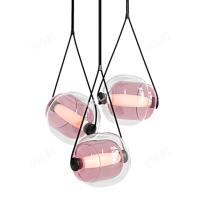 Modern Geometric Pendant Light 3D model image 1