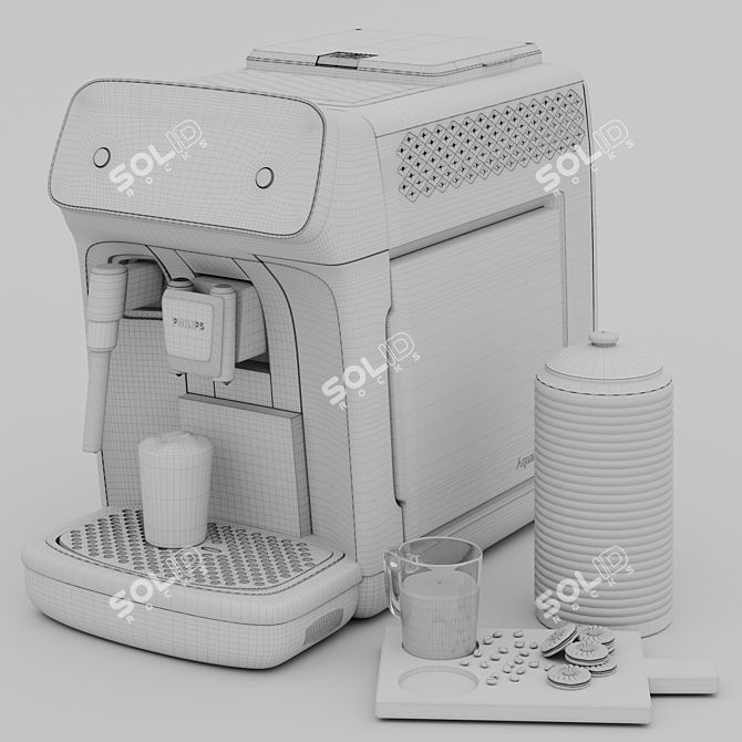 Philips EP222010 Espresso Machine 3D model image 4