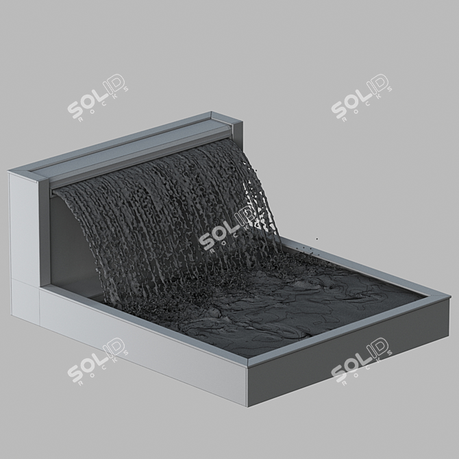 Cascading Water Fountains | Render 3D model image 2