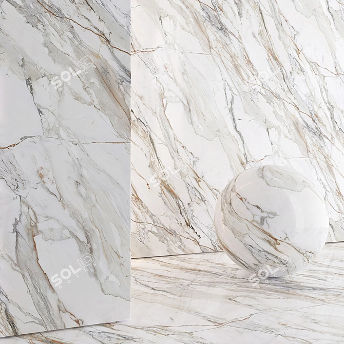 Marble Tiles 3D Model Kit 3D model image 1