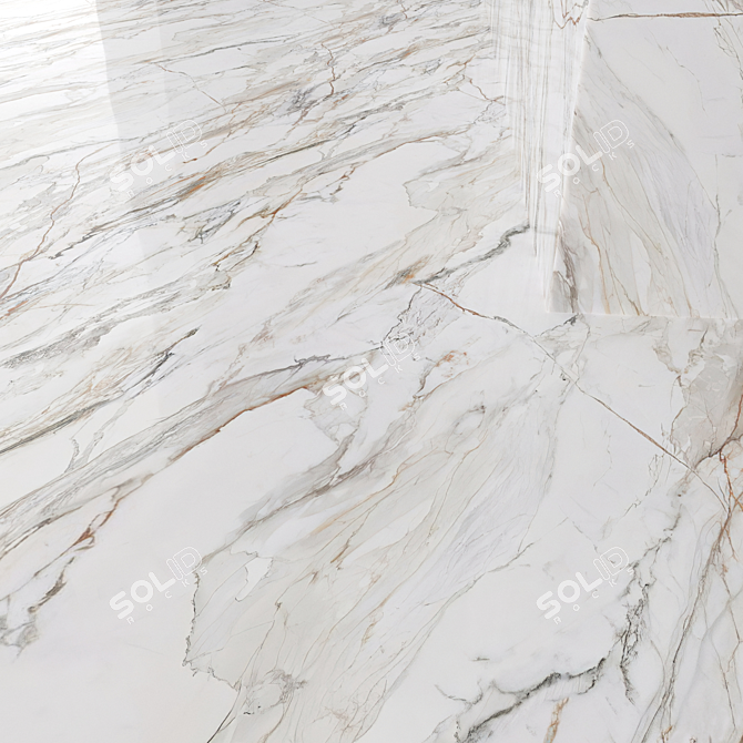 Marble Tiles 3D Model Kit 3D model image 2