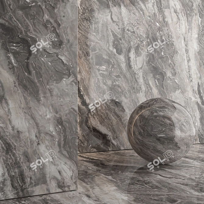 Marble 3D Texture Model Kit 3D model image 1