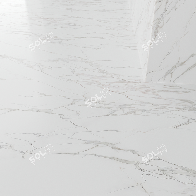 Premium Marble 3D Tile Model 3D model image 2