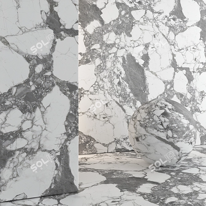 Ultimate Marble Tile Textures 3D model image 1