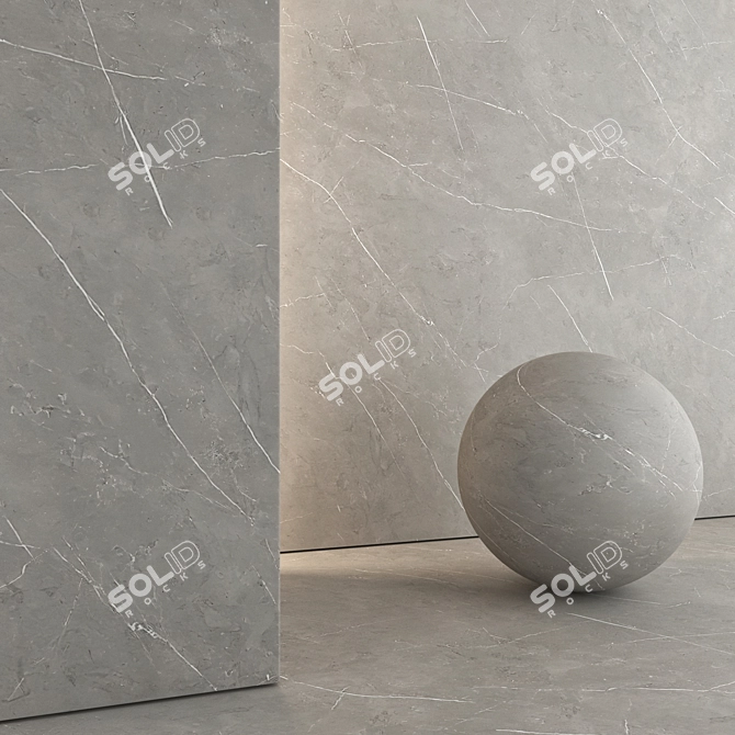 Luxury Marble Tiles 3D Model 3D model image 3