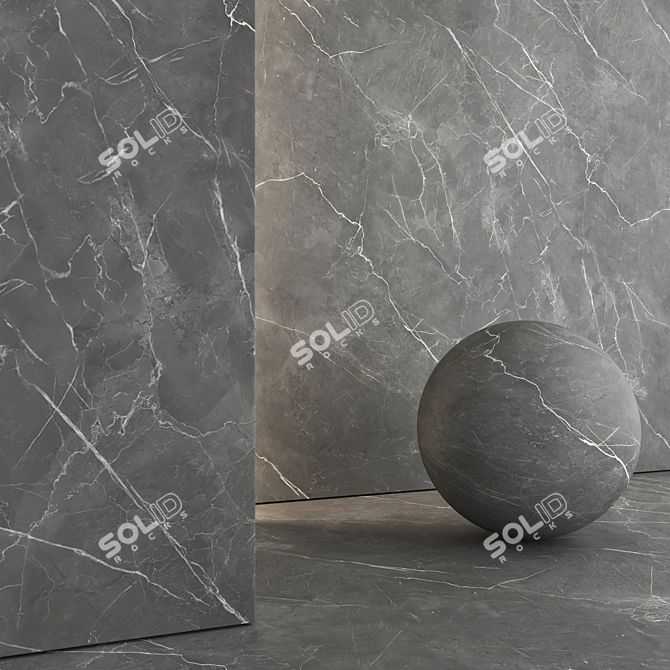 Elegant Marble 3D Texture Set 3D model image 1