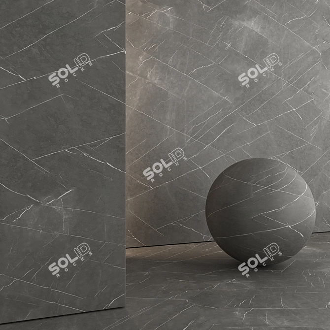 Marble Tiles 3D Model Kit 3D model image 2