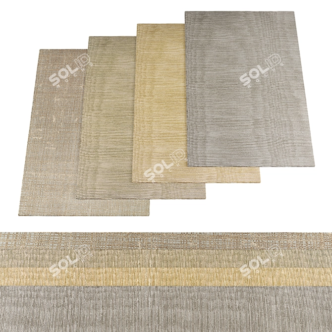 High-Res Carpet Textures Bundle 3D model image 1