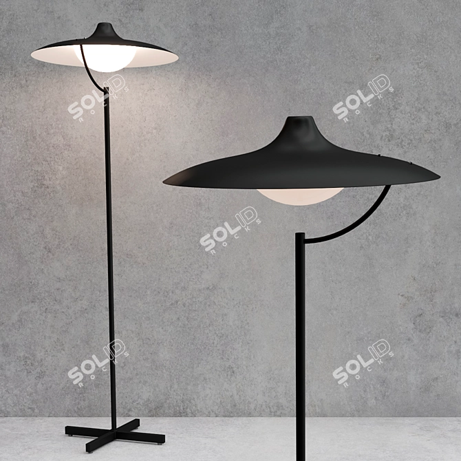 Jacques Biny LED Floor Lamp 3D model image 1