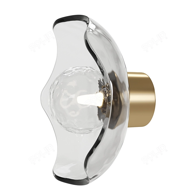 Elegant Modern Wall Sconce 3D model image 2