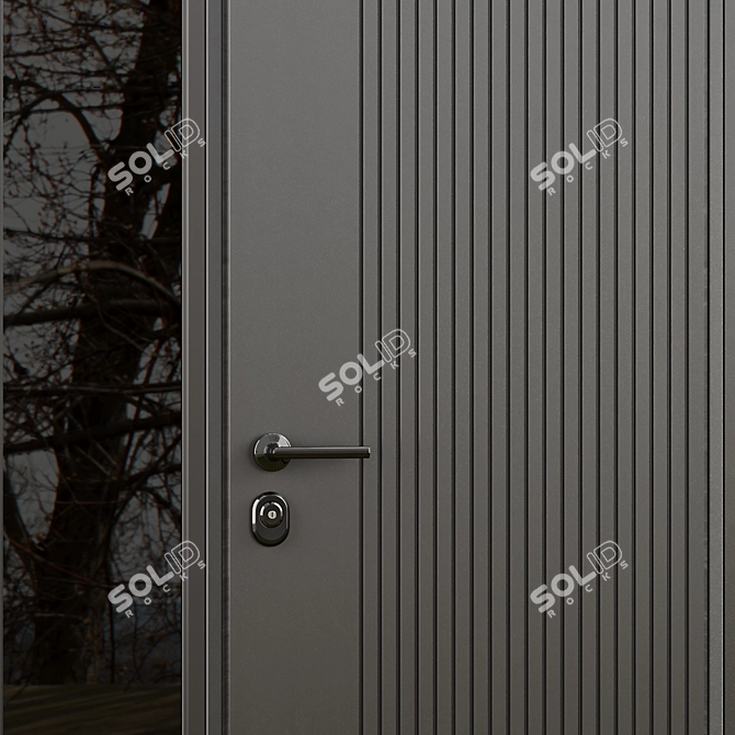 Modern Entrance Door Set6: 2016 3D model image 2