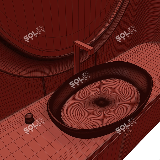  Мебель для ванной комнаты 3D model image 5