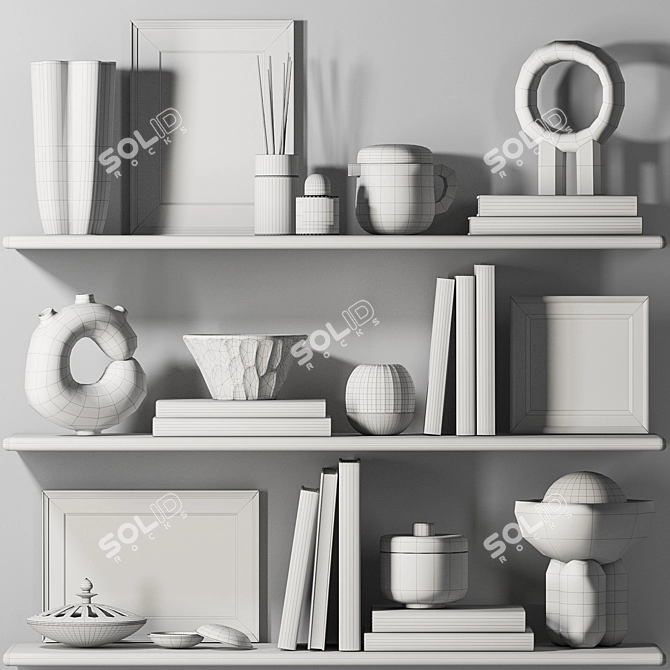 Elegant Decor set w/ TurboSmooth 3D model image 5