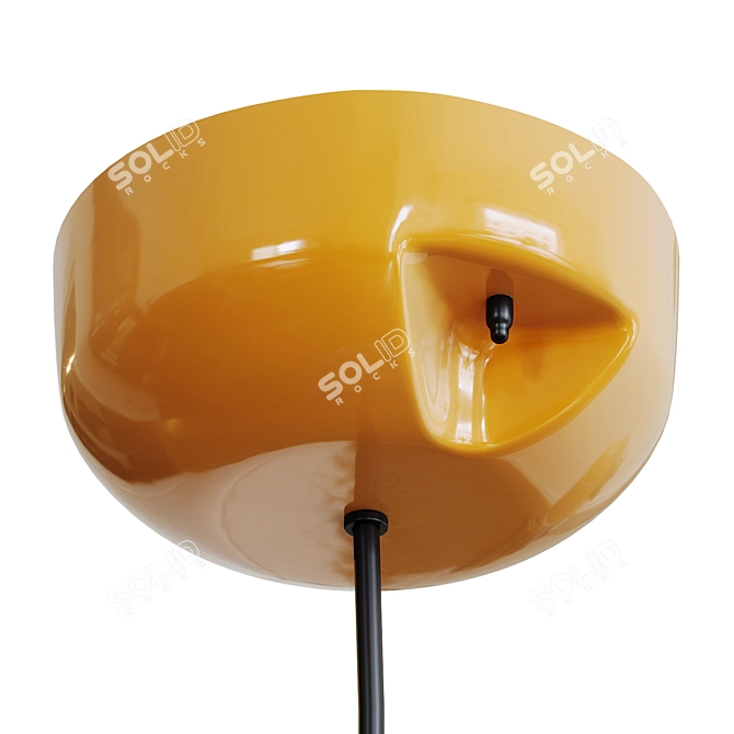 Maracana Ceramic Glass Pendant Light 3D model image 3