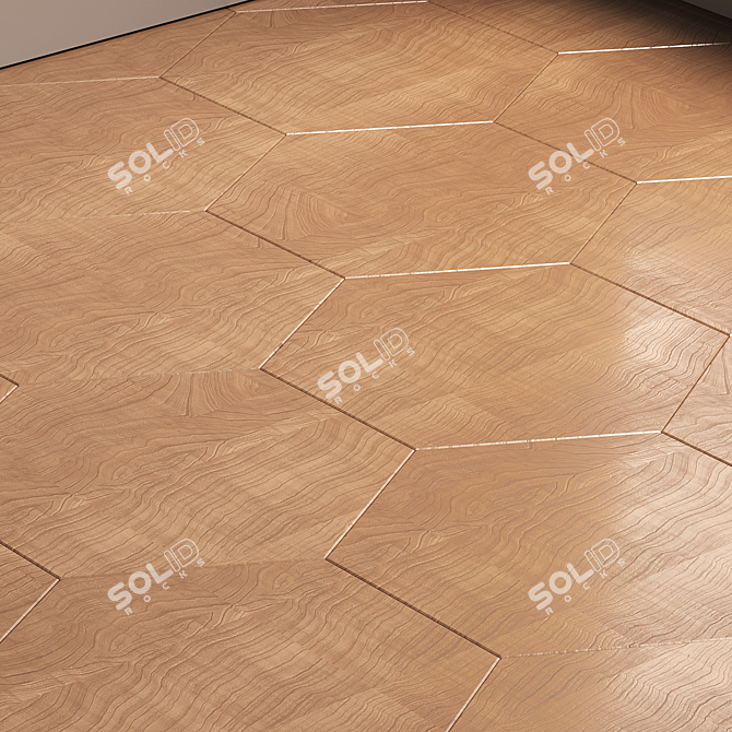 Multi-Layered Oak Floor Texture 3D model image 3